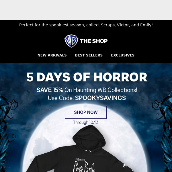 Shop NEW Corpse Bride Collection - 5 Days of Horror is Almost Over!