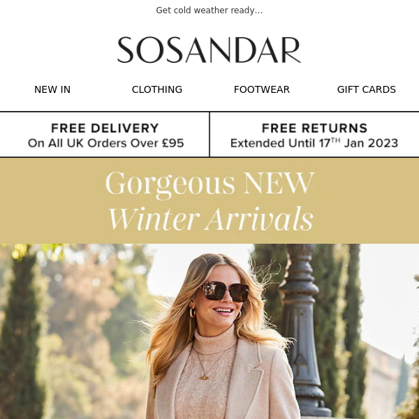 Gorgeous NEW Winter Arrivals | 20% OFF