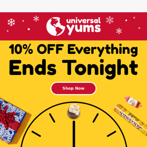 Only Hours Left for 10% Off ⏰