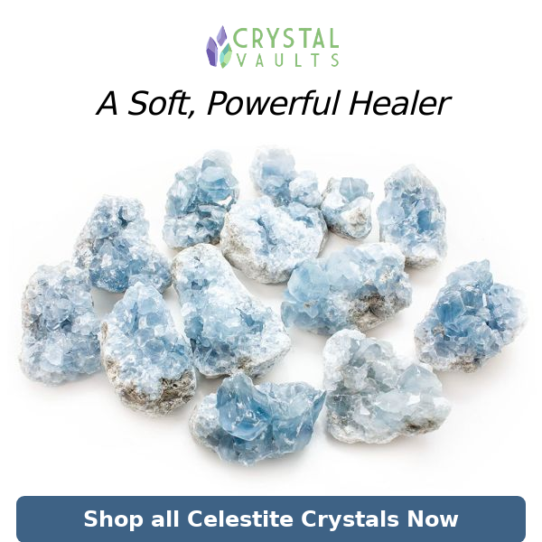 Celestite is a high-vibrational crystal 💎