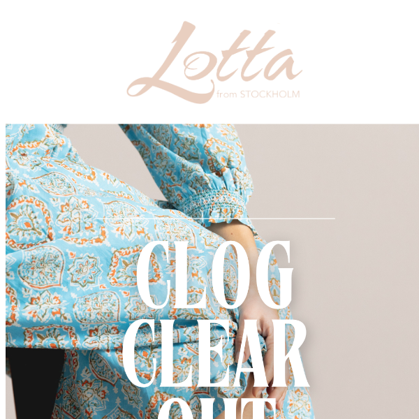 Clog Clear Out | 30% off selected clogs 🌼