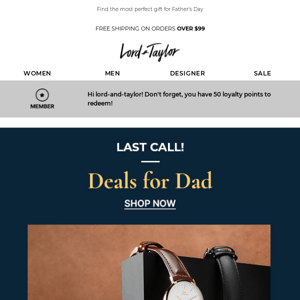 Don’t miss: Last Day for Deals for Dad!