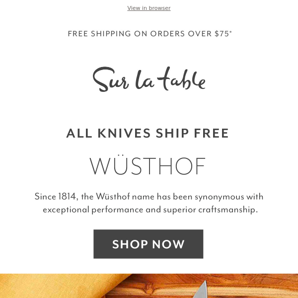 Every cook deserves a Wüsthof knife—or three!