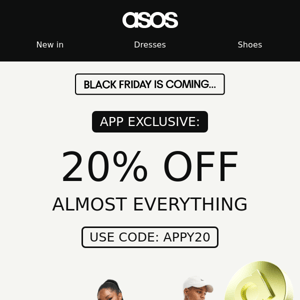 20% off almost everything 📲