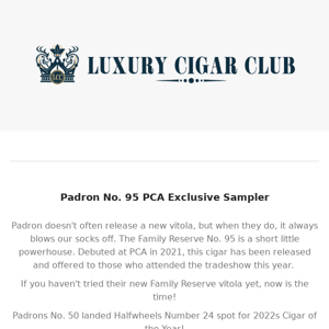 Padrons No 95, PCA Exclusive!