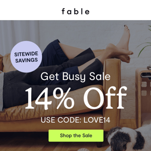 Get Busy & Save 14%