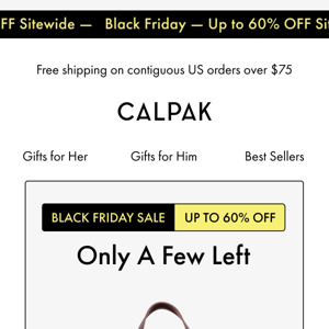 ⚠️ Low Stock Alert: Black Friday Sale