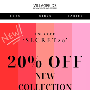 🚨20% OFF NEW COLLECTION🚨