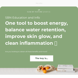 One tool to boost energy, relieve water retention, enhance skin glow, and clean inflammation 🌟
