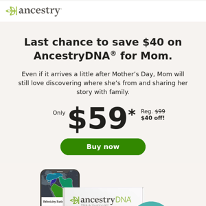 Final chance to save on AncestryDNA