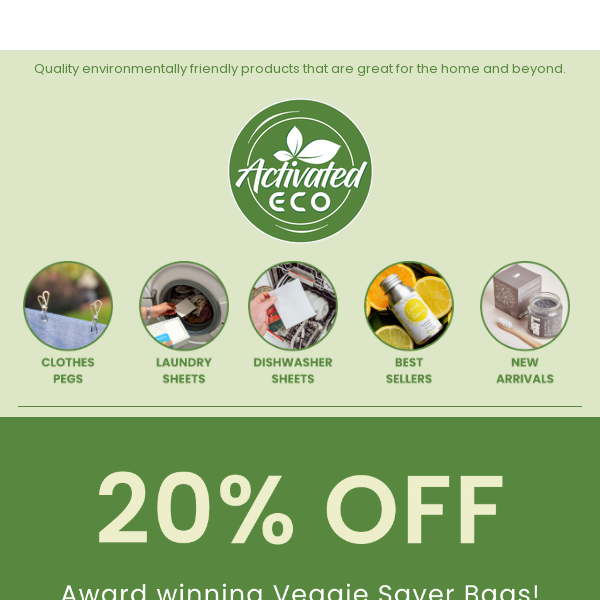 🤩 Get 20% OFF Veggie Saver Bags! 🥒