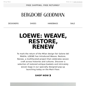 On View: LOEWE Weave, Restore, Renew