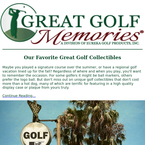 Golf Bags, Masters Ticket Lottery, and Our Favorite Golf Collectibles