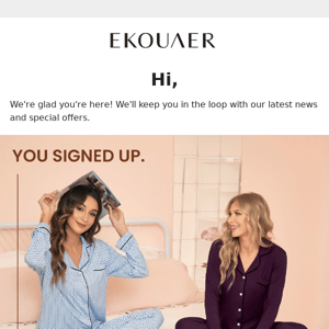 Congrats! You've officially got a thank-you code from Ekouaer