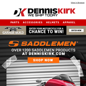 Shop Saddlemen For Your Harley at Denniskirk.com NOW!⭐