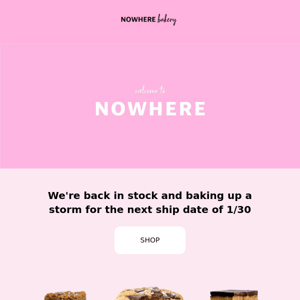 We're back in stock