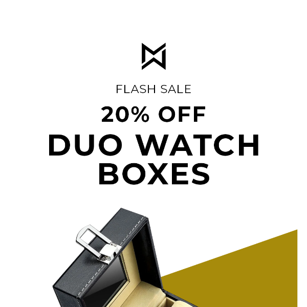 🚨20% off Duo Boxes 🚨 Flash SALE starts now