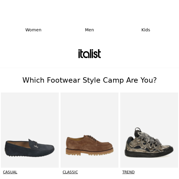 What's your shoe 👞👟 style? Take our quiz