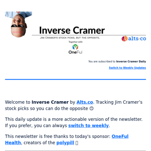 🙃 Inverse Cramer May 8
