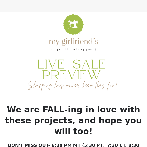 We are Fall-ing in love with these new projects!