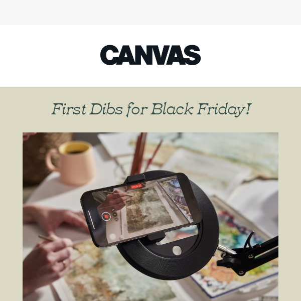 🤫Your Secret Discount Code for CANVAS on Black Friday!