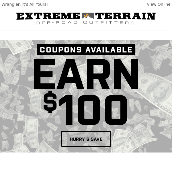 Extreme Terrain Coupon Codes → 5 off (4 Active) June 2022
