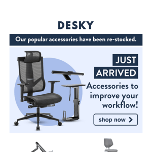 Just Arrived 📦 Desky Accessories are here to improve your space!
