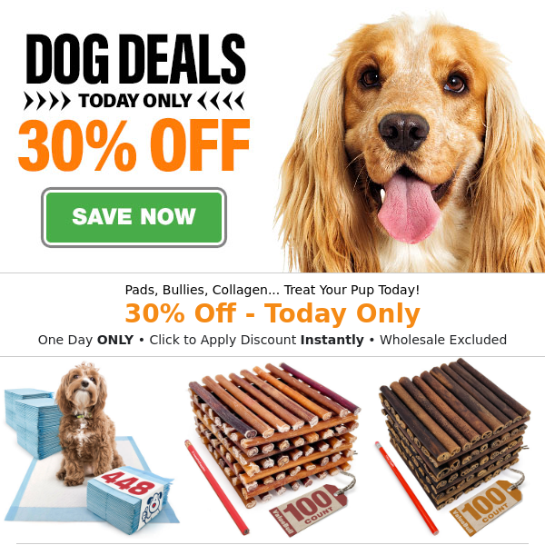 Shop For Your Dog - 30% Off