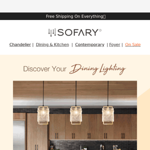 Brighten Your Dining Room with Sofary's Chandeliers
