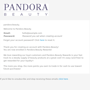 Welcome to Pandora Beauty