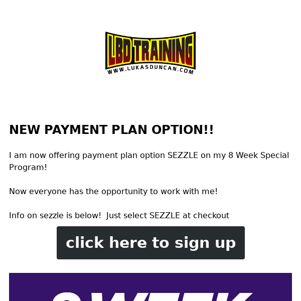 NEW PAYMENT PLAN OPTION!