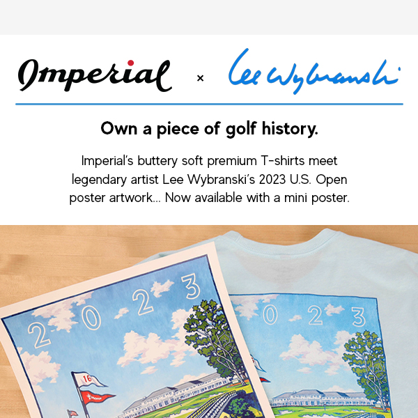 Lee Wybranski’s 2023 U.S. Open T-Shirt + Poster Bundle