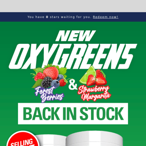 OXYGREENS is now BACK IN STOCK 🍓🫐