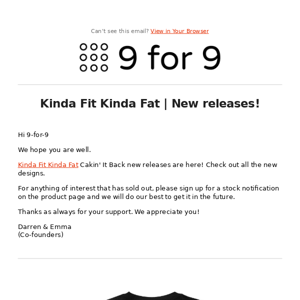 Kinda Fit Kinda Fat | New releases are here!