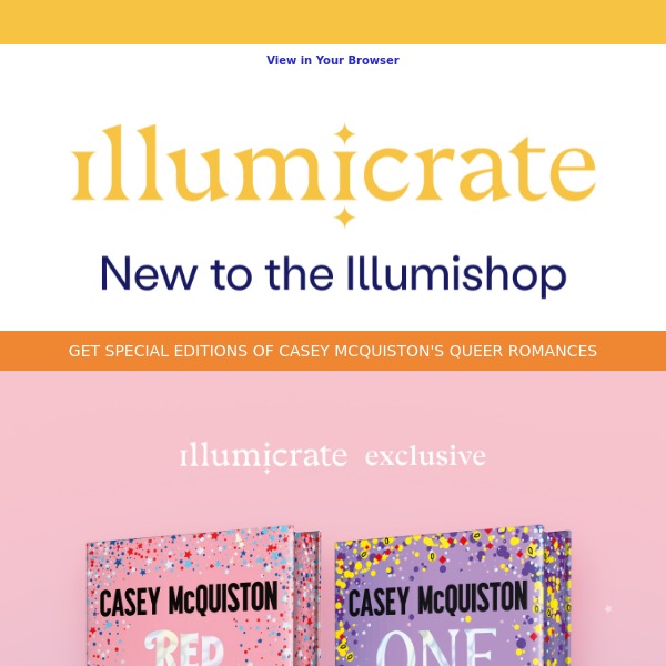 Casey McQuiston set has dropped in the Illumishop