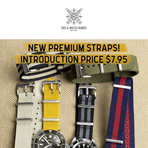 New Premium watch straps