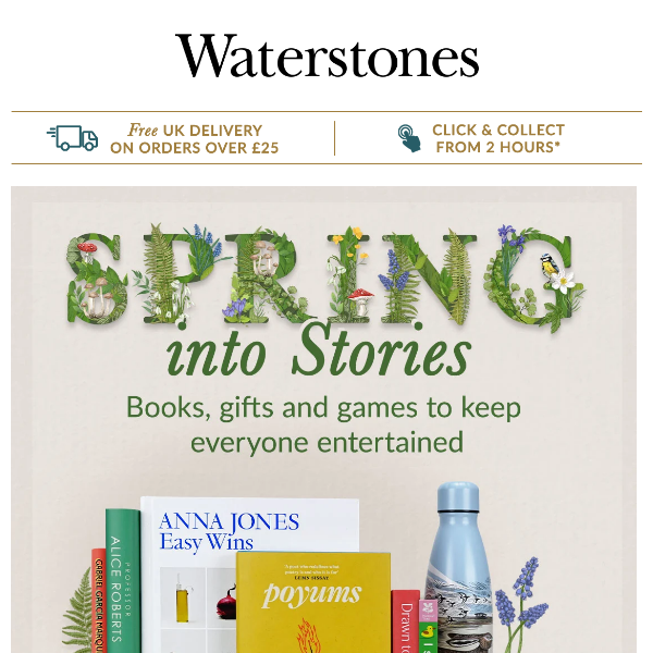 Enjoy Spring With Waterstones