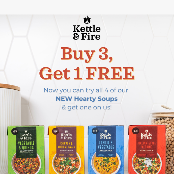 🥣 Buy 3, Get One FREE