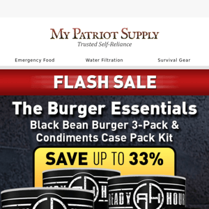 Your Burger Essentials—Up to 33% OFF!