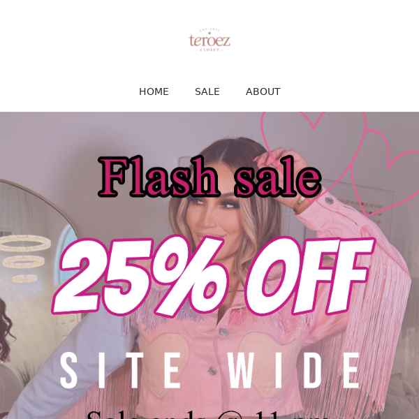 FLASH SALE⚡️25% OFF EVERYTHING!!  TEROEZCLOSET.COM