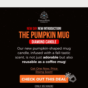 🎃 NEW: Pumpkin Coffee Mug Candle