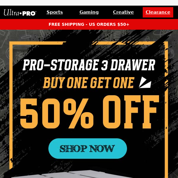 🔥 Buy 1 Get 1 50% Off PRO-Storage Drawers This Weekend Only!