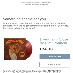 SILVERCHAIR VINYL UPDATE! LOADS NEW ADDED