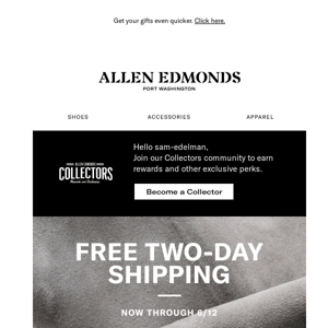 It’s on: Free 2-day shipping for Father’s Day