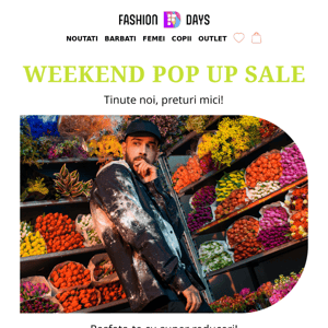 E weekend, e POP-UP SALE