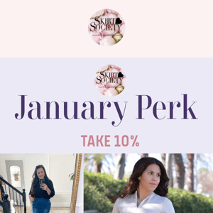 January Perk ends soon!✨