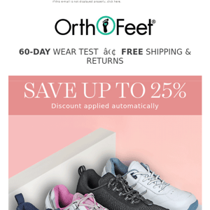 Ortho Feet, you'll love these pain relief sneakers