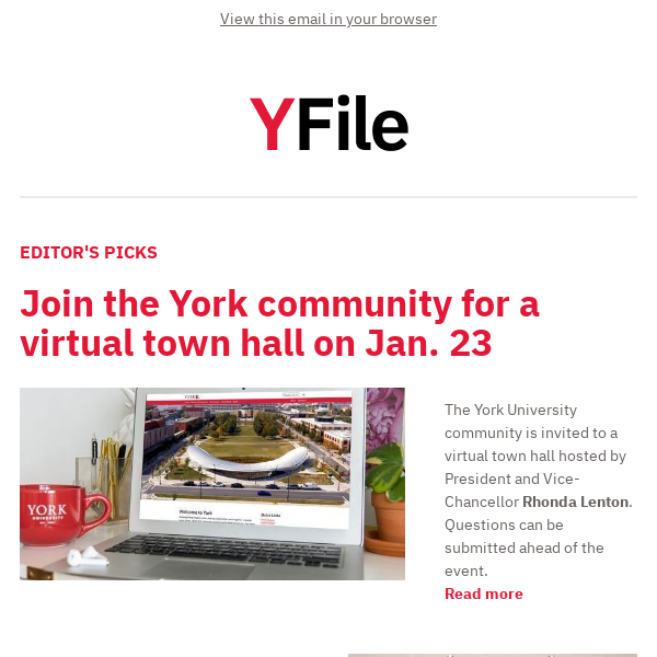 In this issue: virtual town hall, Osgoode clothing drive and more