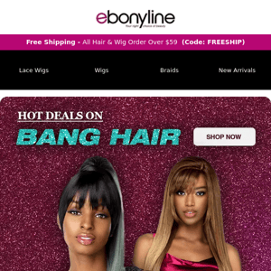 💇‍♀️ Bangs Galore! Discover Our Stylish Bang Hair Collection🌟