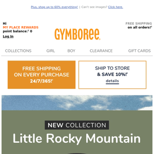 NEW & 30% OFF: Little Rocky Mountain is here!